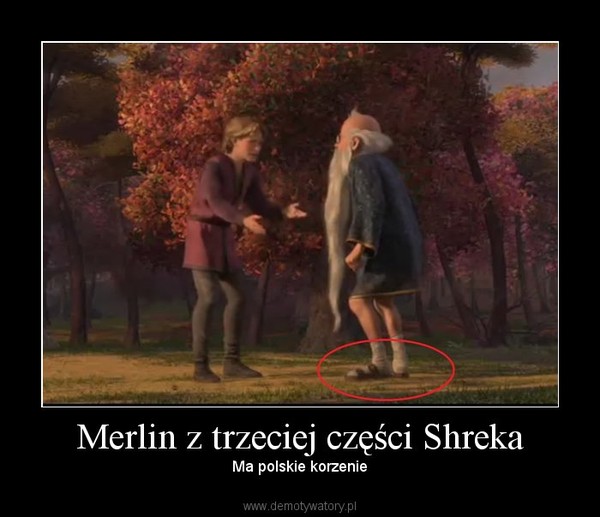 Merlin z trzeciej części Shreka