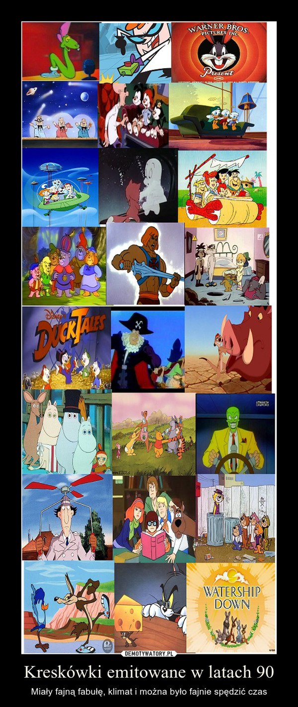 Kreskówki emitowane w latach 90 – Miały fajną fabułę, klimat i można było fajnie spędzić czas 