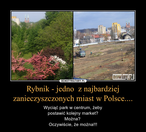 Rybnik - jedno  z najbardziej zanieczyszczonych miast w Polsce....