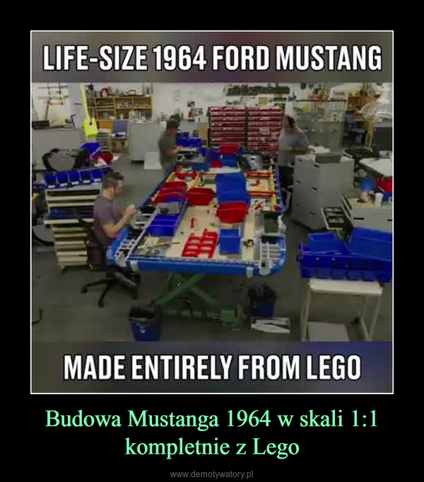Budowa Mustanga 1964 w skali 1:1 kompletnie z Lego –  