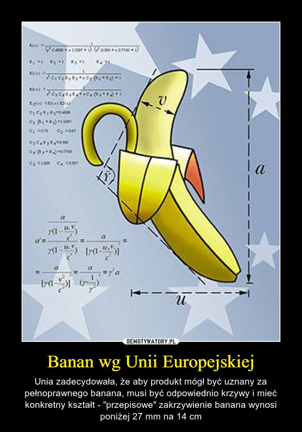Banan wg Unii Europejskiej