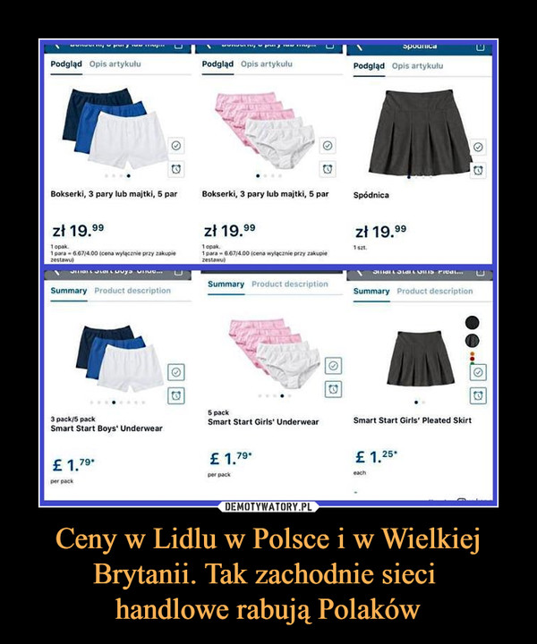 Ceny w Lidlu w Polsce i w Wielkiej Brytanii. Tak zachodnie sieci handlowe rabują Polaków –  