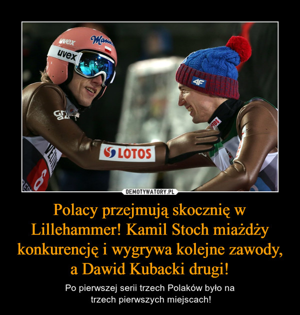 Polacy przejmują skocznię w Lillehammer! Kamil Stoch miażdży konkurencję i wygrywa kolejne zawody, a Dawid Kubacki drugi!