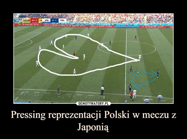 Pressing reprezentacji Polski w meczu z Japonią