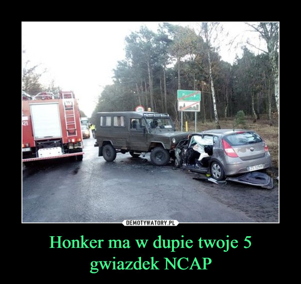 Honker ma w dupie twoje 5 gwiazdek NCAP