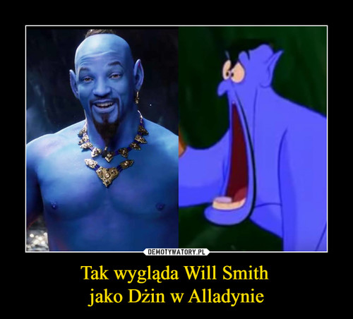 Tak wygląda Will Smith 
jako Dżin w Alladynie