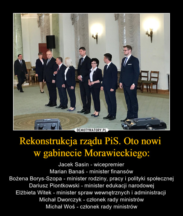 Rekonstrukcja rządu PiS. Oto nowi 
w gabinecie Morawieckiego: