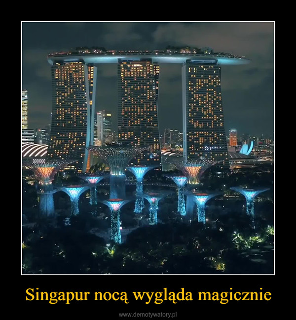Singapur nocą wygląda magicznie –  