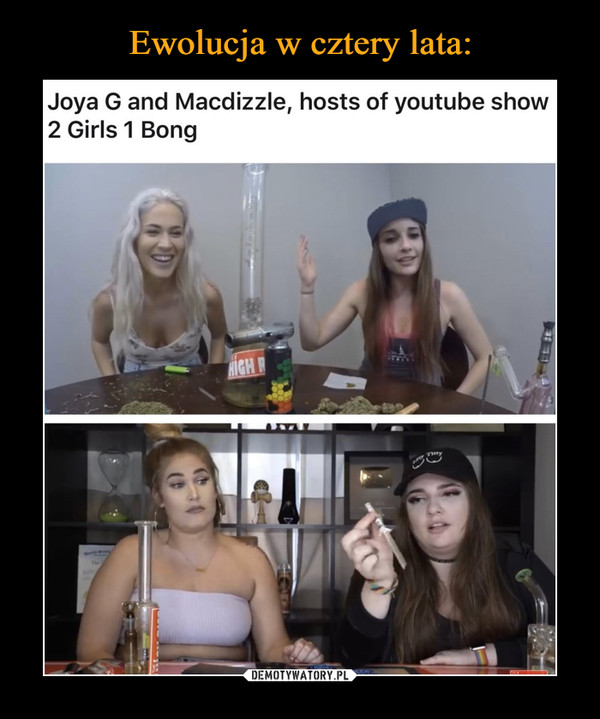  –  Joya G and Macdizzle, hosts of youtube show2 Girls 1 Bong