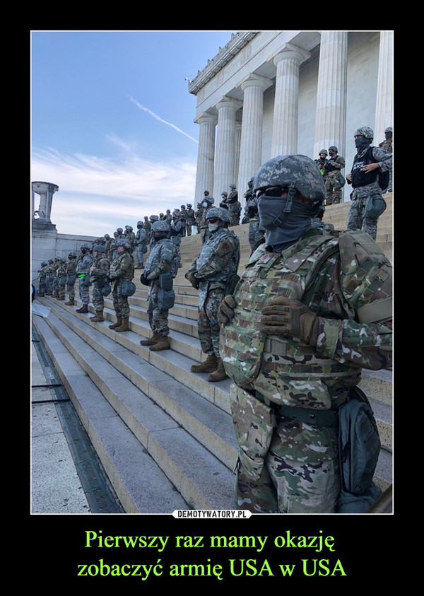 Pierwszy raz mamy okazję zobaczyć armię USA w USA –  