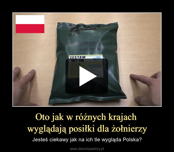 Oto jak w różnych krajach wyglądają posiłki dla żołnierzy – Jesteś ciekawy jak na ich tle wygląda Polska? 