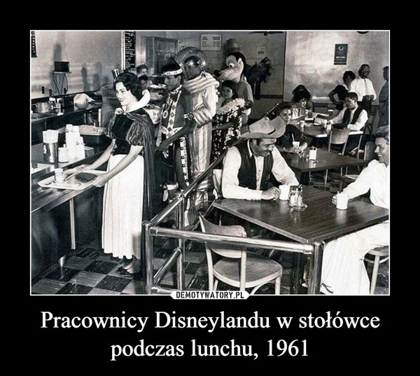 Pracownicy Disneylandu w stołówce podczas lunchu, 1961