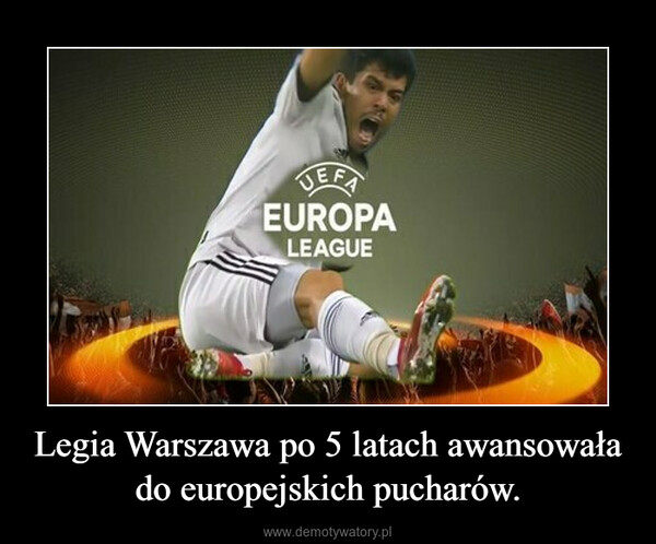 Legia Warszawa po 5 latach awansowała do europejskich pucharów. –  