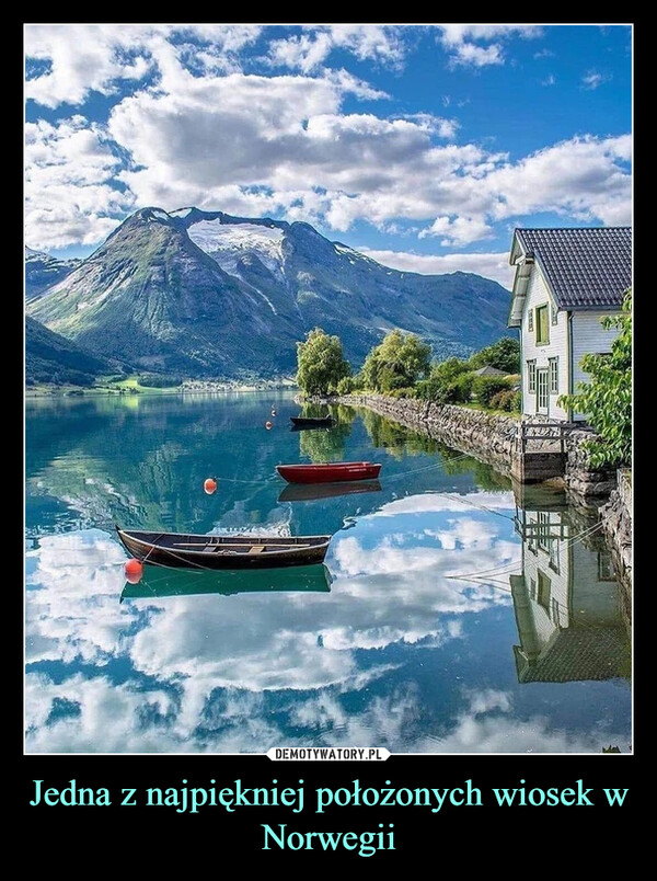 Jedna z najpiękniej położonych wiosek w Norwegii –  