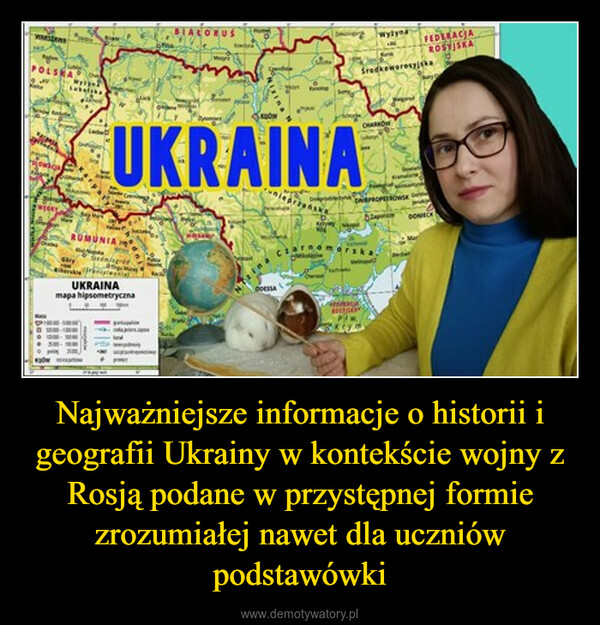 Najważniejsze informacje o historii i geografii Ukrainy w kontekście wojny z Rosją podane w przystępnej formie zrozumiałej nawet dla uczniów podstawówki –  