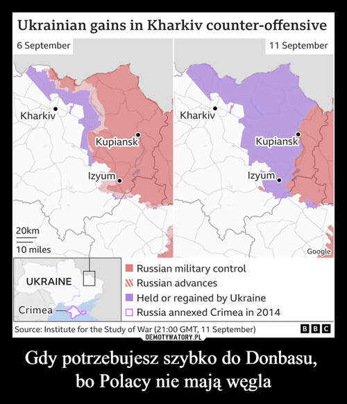 Gdy potrzebujesz szybko do Donbasu, 
bo Polacy nie mają węgla