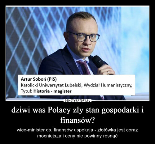 dziwi was Polacy zły stan gospodarki i finansów?