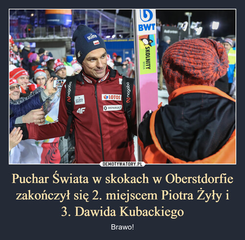 Puchar Świata w skokach w Oberstdorfie zakończył się 2. miejscem Piotra Żyły i 3. Dawida Kubackiego