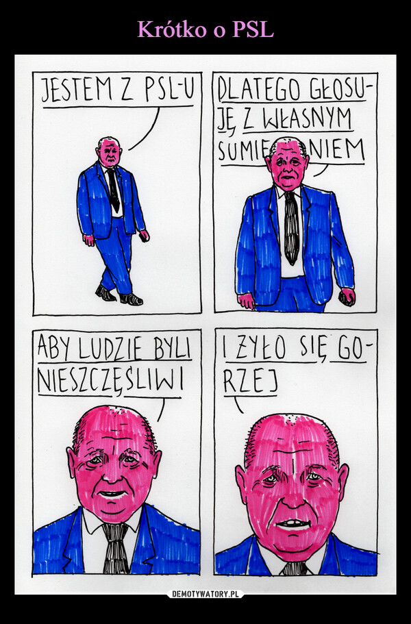  –  JESTEM Z PSL-U DLATEGO GŁOSU-JE Z WŁASNYMSUMIE NIEMABY LUDZIE BYLI IZYŁO SIĘ GO-NIESZCZĘŚLIWI RZEJ